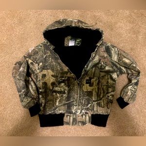 Kids Key Brand Tough Camouflage Insulated Coat - Size Large